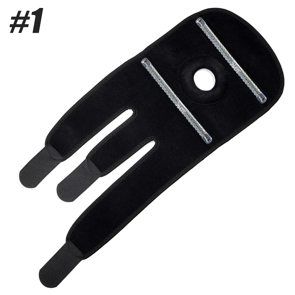 1Pcs Knee Brace with Side Stabilizers & Patella Gel Pads for Maximum Knee Pain Support and Fast Recovery for Men and Women American Fitness CLub