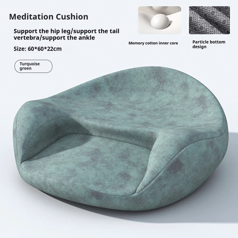 Meditation Cushion Foam Floor Cushion Seating for Adults, Large Comfortable Meditation Pillow, Yoga Mat Floor Pillow for Women American Fitness CLub