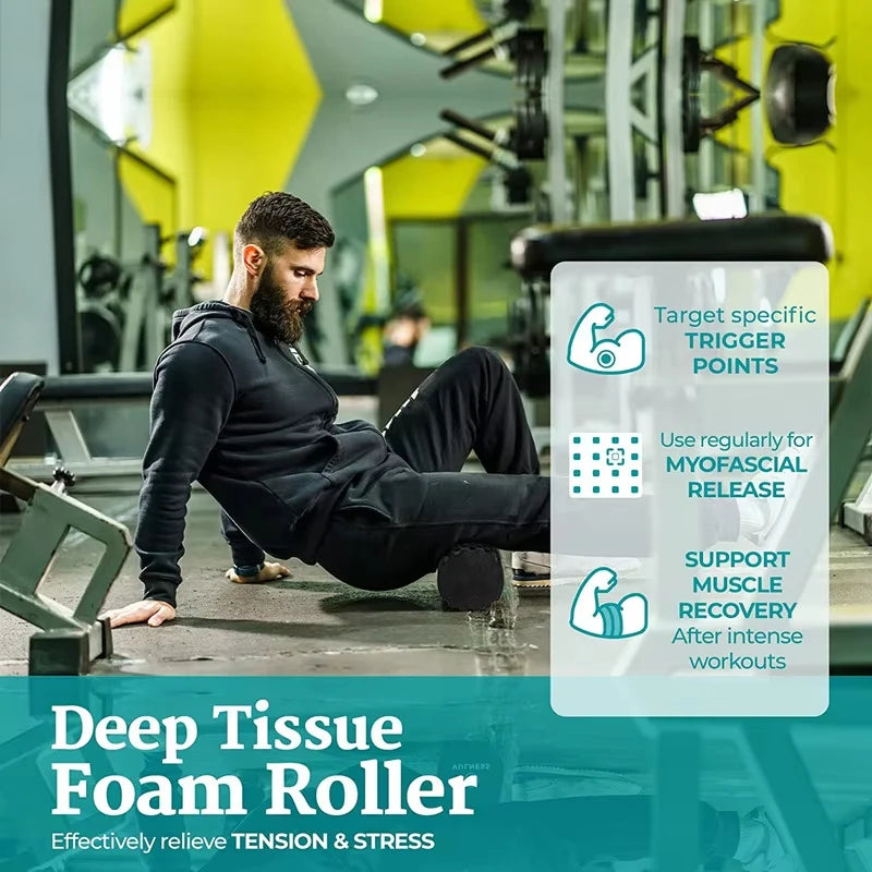33cm Fitness Foam Roller Yoga Massage Roller EPP Pilates Foam Body Muscle Massage Roller Therapy Exercises Gym Home Exercise American Fitness CLub