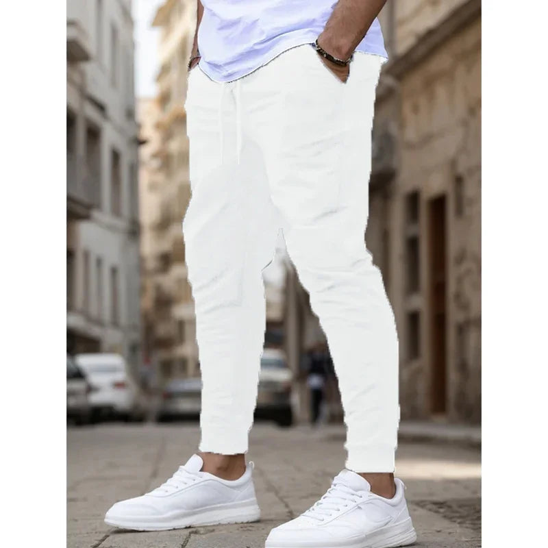 Summer Men's Joggers Ideal for Running Fitness Breathable Sweatpants for Workout Fashion Casual Trousers American Fitness CLub