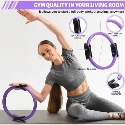 Pilates Ring Circle Set 18 Pcs Exercise Equipment 