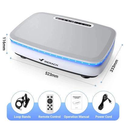 Vibration Plate Exercise Machine with Light Whole Body Workout Power Vibrate Platform Vibration Plate Lymphatic Drainage