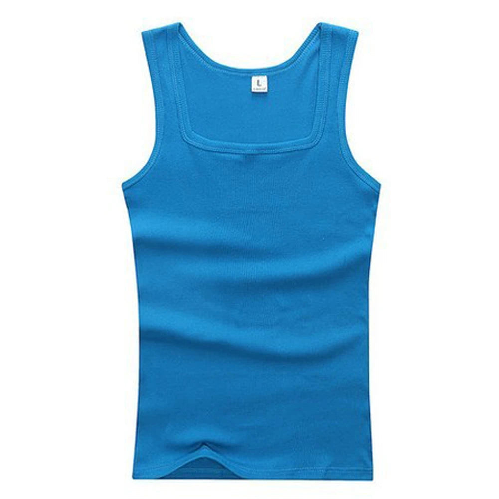 Men's Gyms Casual Tank Tops Bodybuilding Fitness T Shirts Muscle Sleeveless Singlet Top Vest Tank man's  Breathable clothes American Fitness CLub