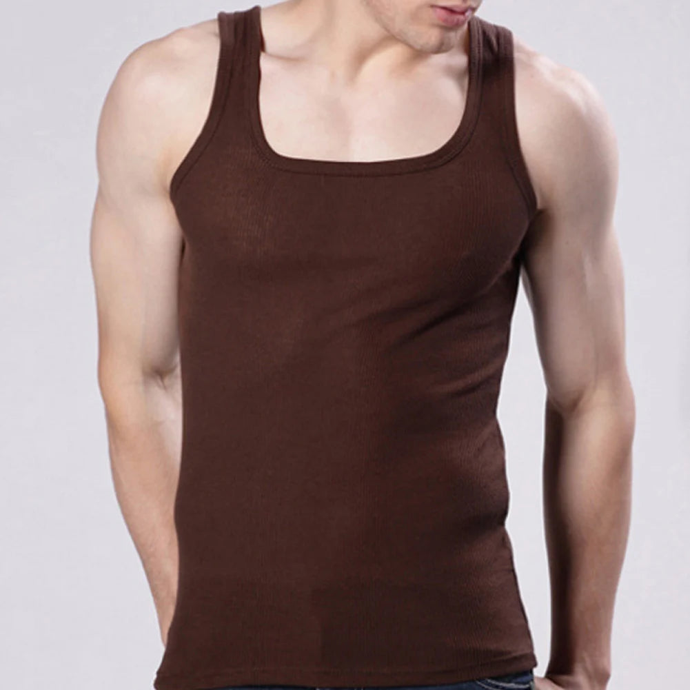 Men's Gyms Casual Tank Tops Bodybuilding Fitness T Shirts Muscle Sleeveless Singlet Top Vest Tank man's  Breathable clothes American Fitness CLub