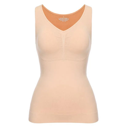 Tank Tops for Women with Built in Bra Shelf Bra Casual Wide Strap Basic Camisole Sleeveless Top Shaper with Removable Bra American Fitness CLub