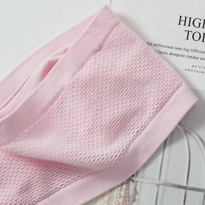 Breathable Mesh Tube Bra Strapless Crop Tops Women Sexy Bralette Shouderless Bandeau Female No Padded Underwear Seamless Tank American Fitness CLub