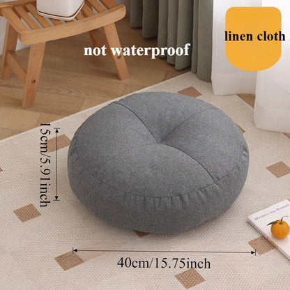 Floor Cushion Round Floor Seating Pillow Cushion Meditation Yoga Seat Kneeling Mat Thick Waterproof Cushions 방석 두꺼운 Cojín Silla American Fitness CLub