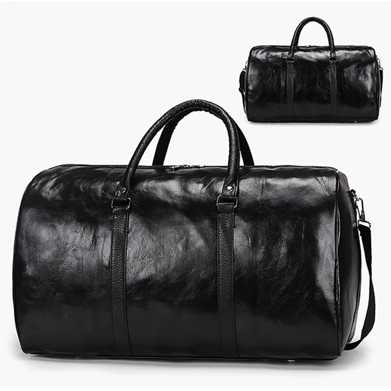 Leather Sports Bags Gym Bag Dry Wet Bag For Men Women Training For Shoes Fitness Yoga Travel Storage Luggage Shoulder Sport Bag American Fitness CLub