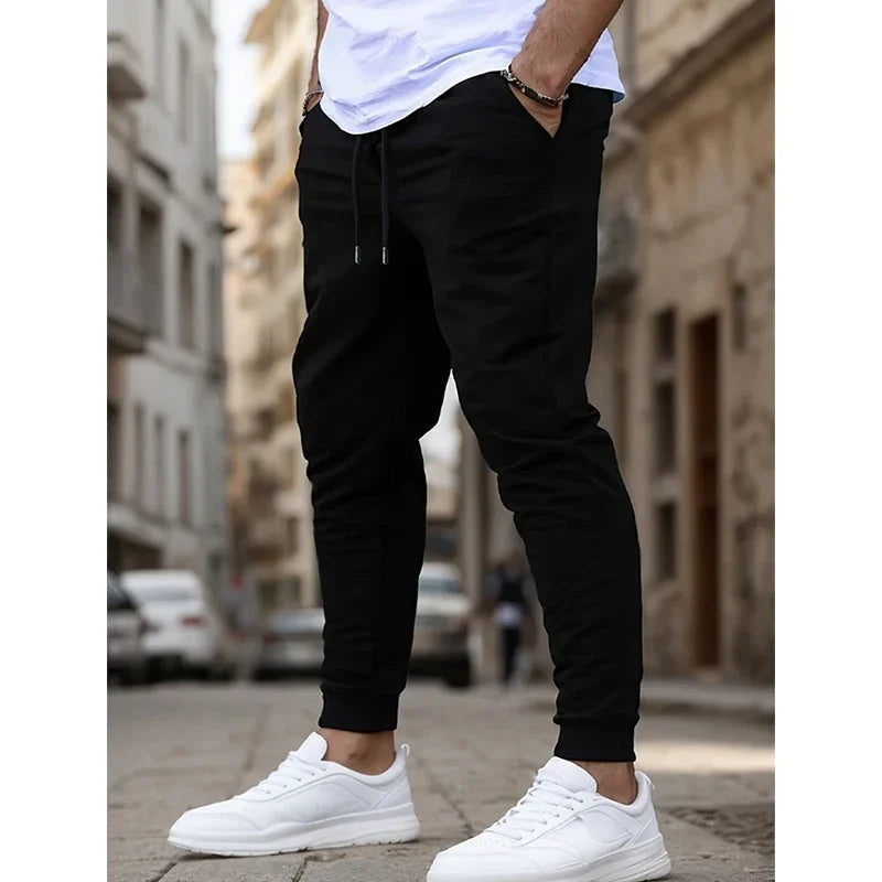 Summer Men's Joggers Ideal for Running Fitness Breathable Sweatpants for Workout Fashion Casual Trousers American Fitness CLub