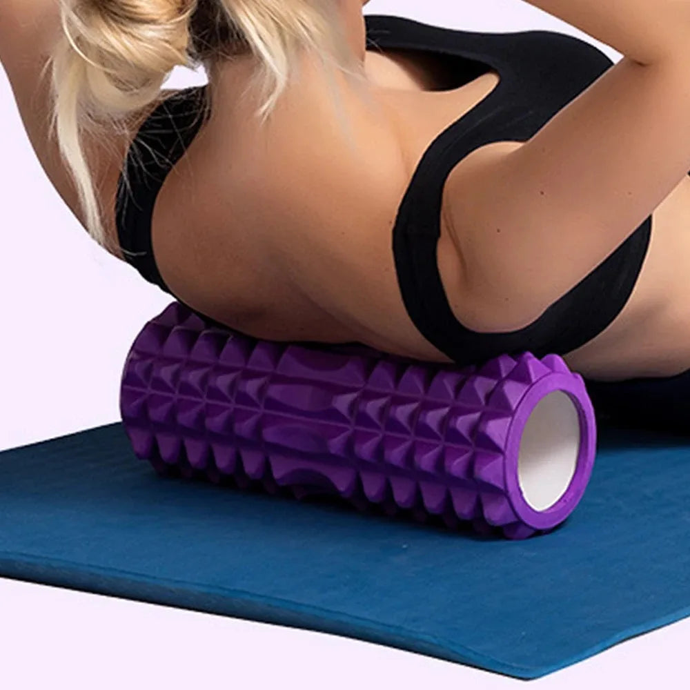 Foam Massage Roller, Hollow Yoga Column Fitness Equipment for Muscle Massage, Physiotherapy and Sports Rehabilitation, Rolle American Fitness CLub