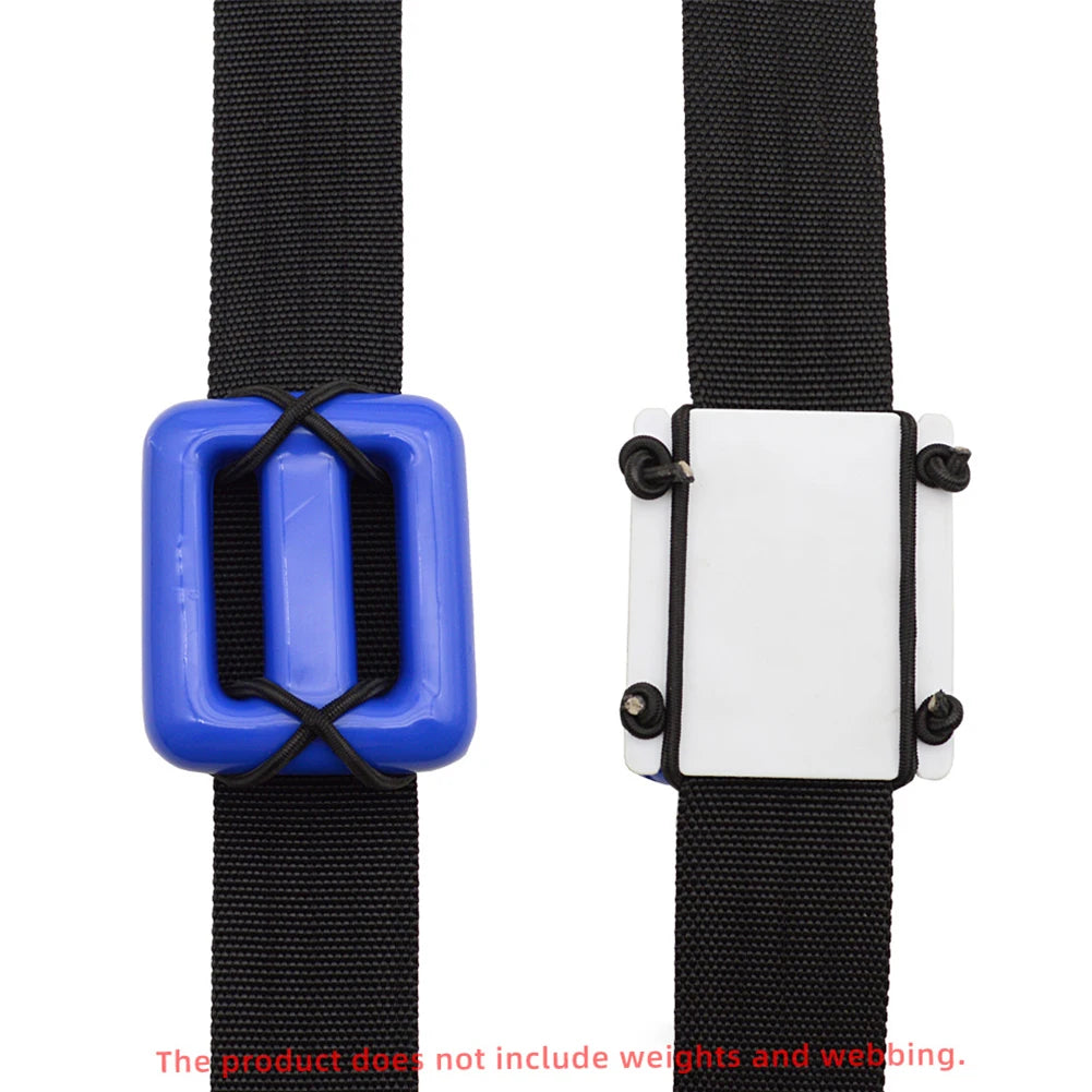 Scuba Diving Weight Fixing Plate Wear Resistant BCD Webbing Mounting Plate Diving Weight Bottom Plate Dive Accessories American Fitness CLub