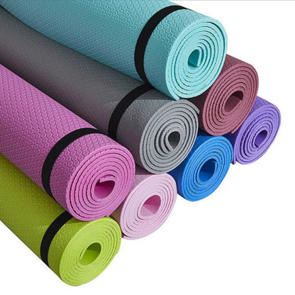 Yoga Mat Anti-skid Sports Fitness Mat 3MM-6MM Thick EVA Comfort Foam Yoga Mat for Exercise Yoga and Pilates Gymnastics Mat American Fitness CLub