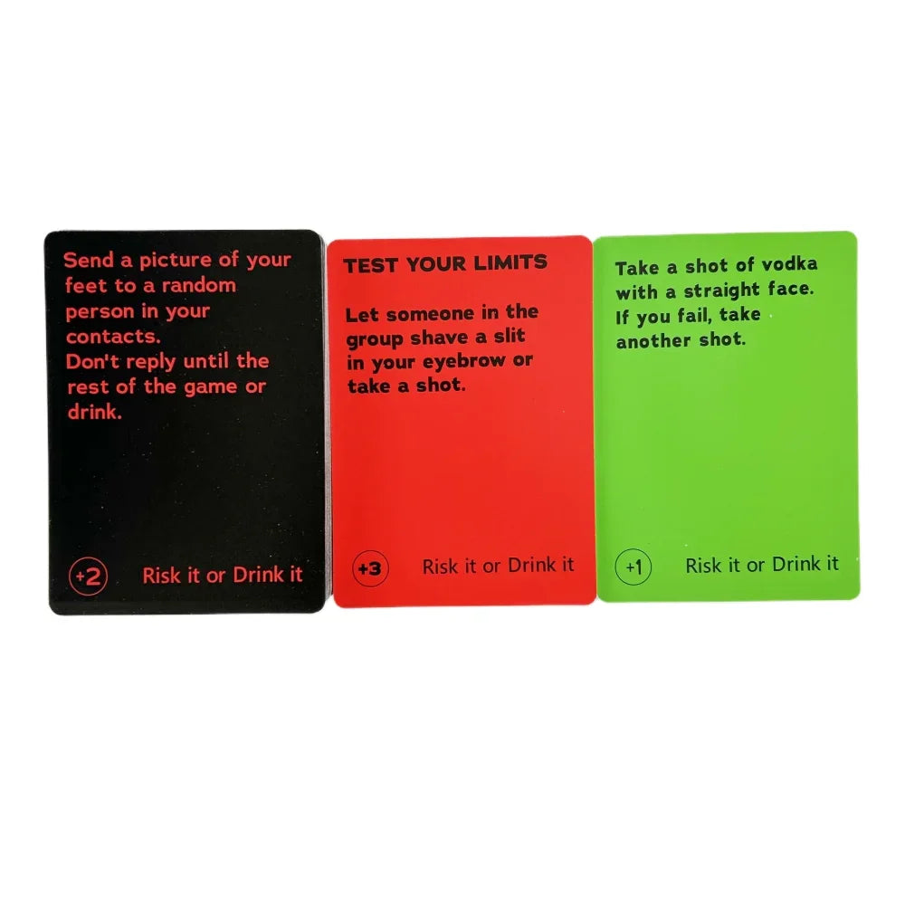 Risk It Or Drink It Card Game Drinking Game Pregame Dares American Fitness CLub