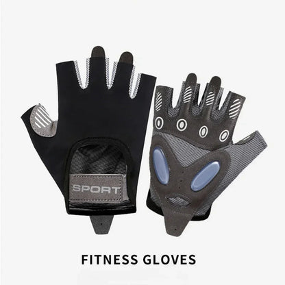 1 Pair Gym Body Building Training Fitness Gloves Sports Weight Lifting Exercise Slip-Resistant Gloves for Women Men Yoga Gloves American Fitness CLub