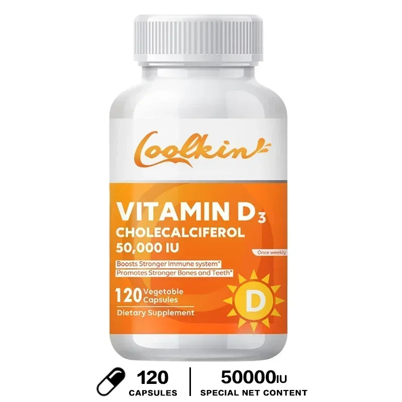 Vitamin D3 50000IU - Promotes Healthy Muscle Health, Strong Bones and Nervous System Health, Immune Support American Fitness CLub