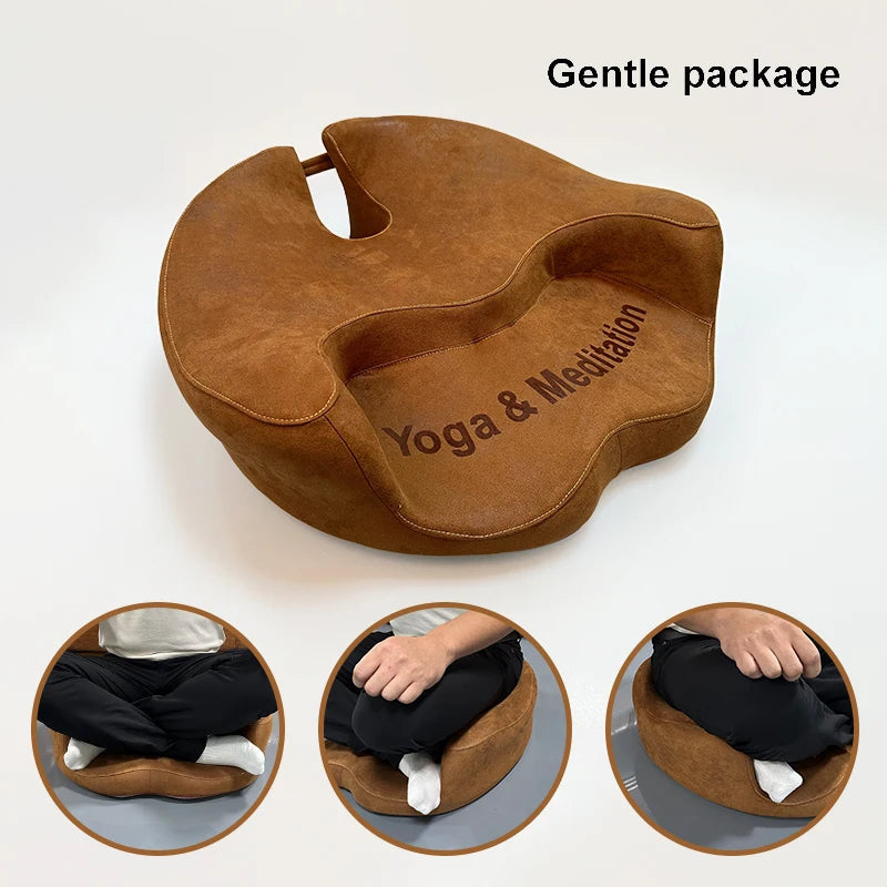 New Memory Foam Meditation Seat Cushion Yoga Cushion Portable Floor Cushion Pad Living Room Balcony Indoor Deep Thought American Fitness CLub