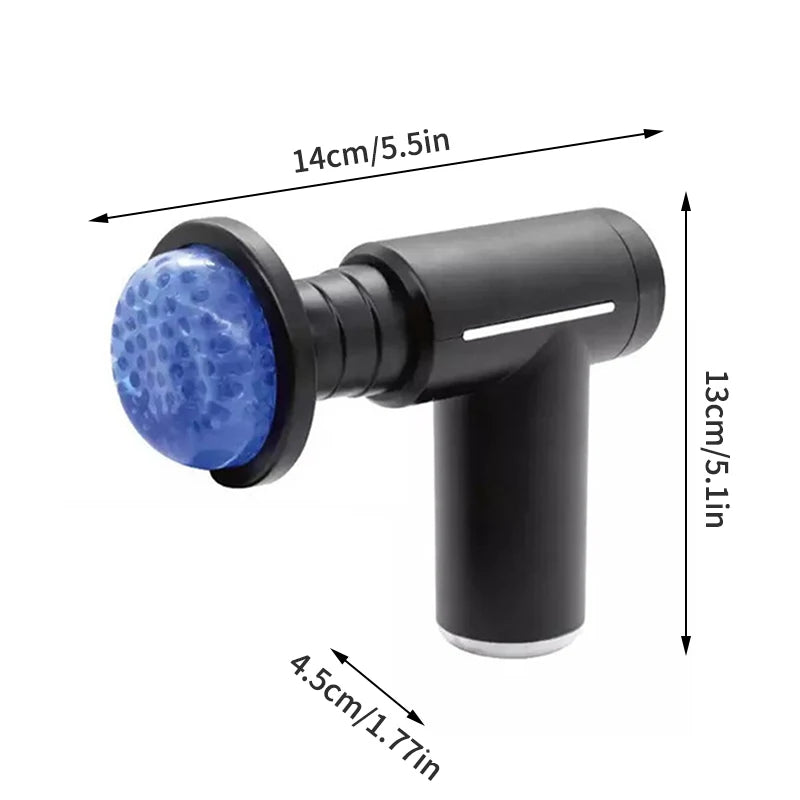 Professional Level Muscle Massage Gun Relaxation Intelligent Exercise Fitness Massager Cold And Hot Compress Fascia Gun 6 Heads American Fitness CLub