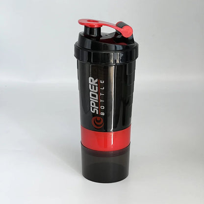 Protein Shaker Bottle Leak-Proof 3-Layer Twist off Sports Shaker Cup for Mixing Protein Powder - Portable Fitness Beverage American Fitness CLub