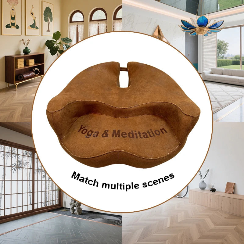 New Memory Foam Meditation Seat Cushion Yoga Cushion Portable Floor Cushion Pad Living Room Balcony Indoor Deep Thought American Fitness CLub