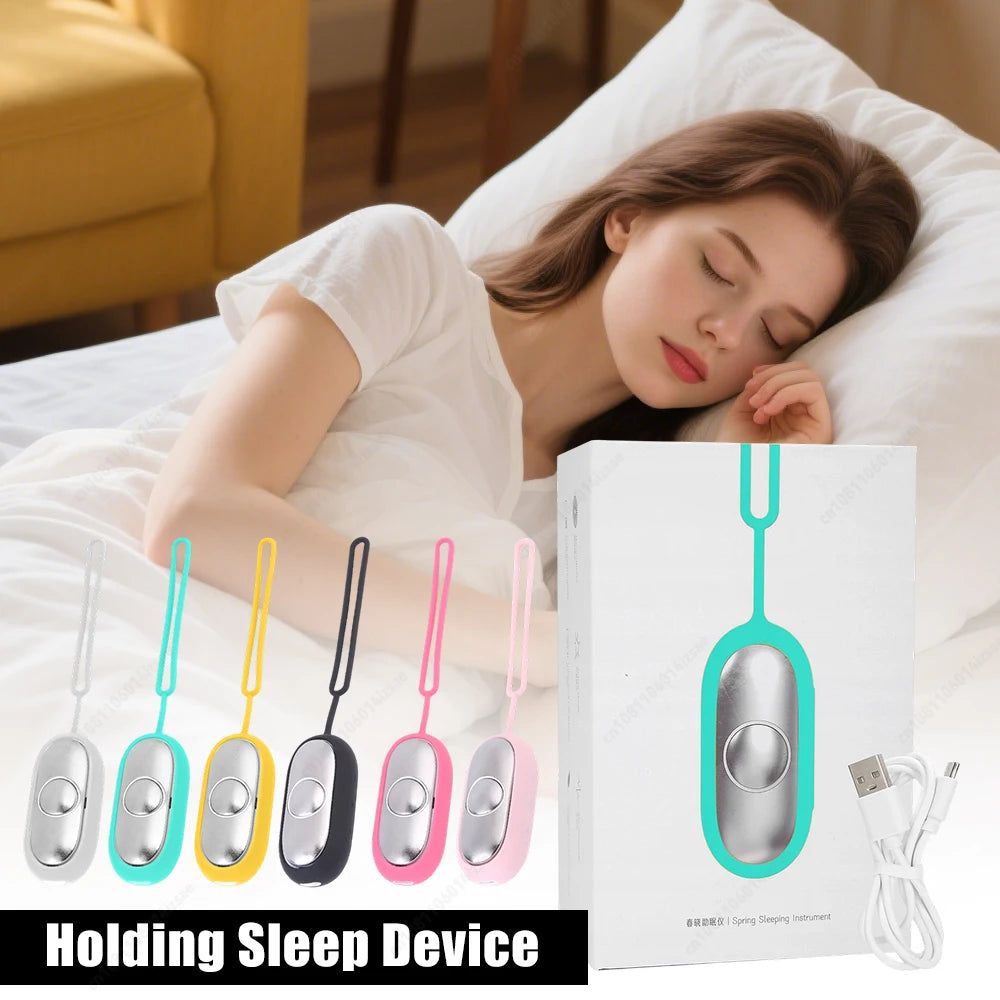 Sleep Aid Device Hand-held Micro-current Sleep Instrument Fast Sleep Focus Attention Sleeping Device for Insomnia Brain Massage American Fitness CLub
