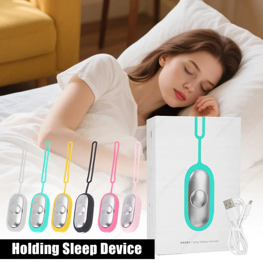 Sleep Aid Device Hand-held Micro-current Sleep Instrument Fast Sleep Focus Attention Sleeping Device for Insomnia Brain Massage American Fitness CLub