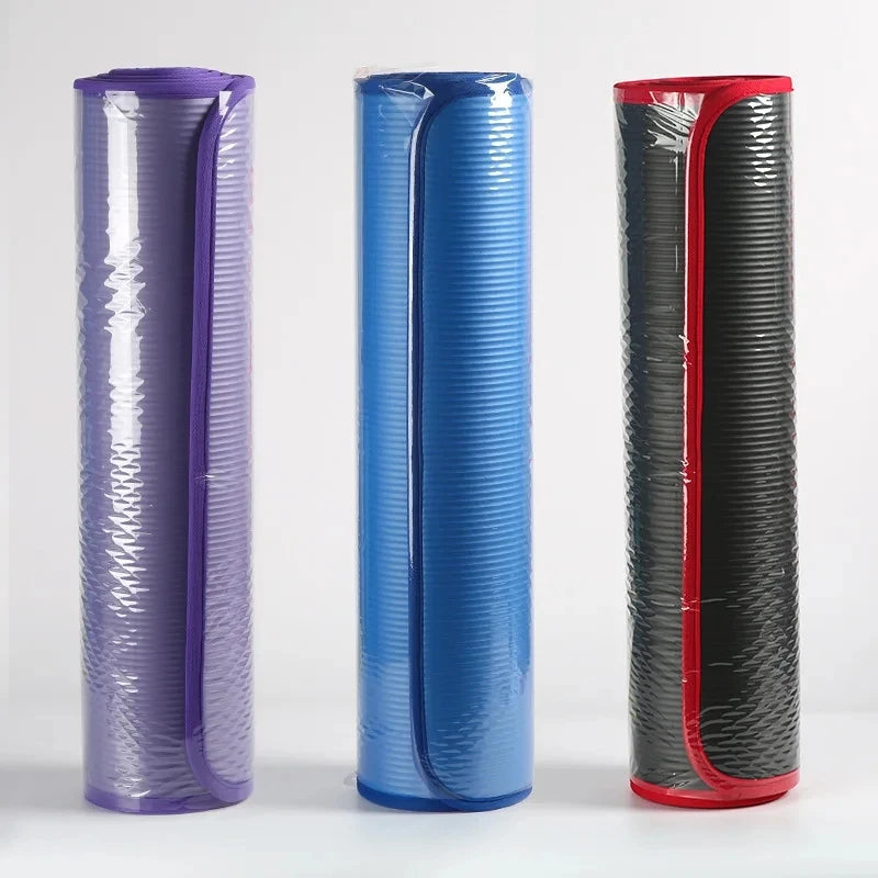 10mm Extra Thick Yoga Mats for Beginners anti-slip Exercise Mats for GYM Fitness Pilates Meditation Pads Home gym Workout Mats American Fitness CLub