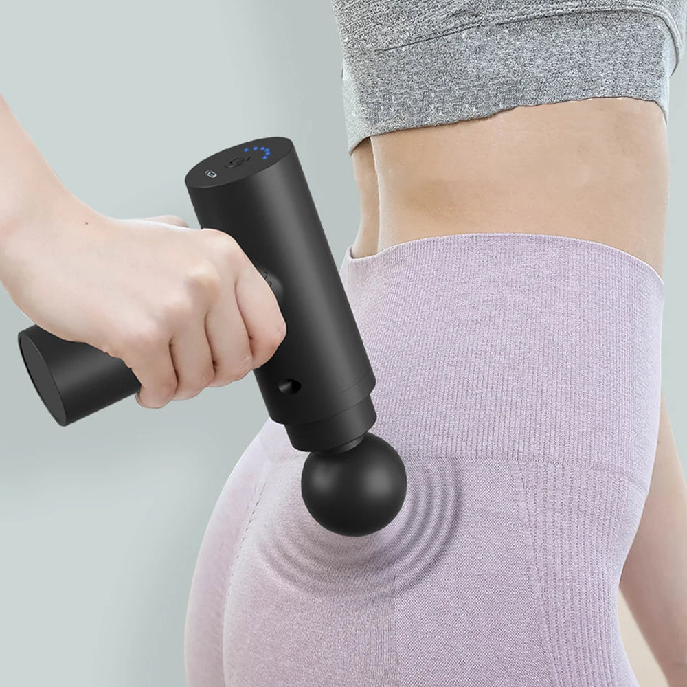 Mini Massage Gun with Multiple Adjustable Levels Portable Small Gun Electric Shock Muscle Massage Exercise and Fitness American Fitness CLub