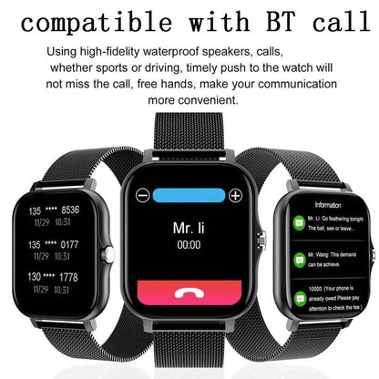Smart Watch, Wireless Call/Dial, Multiple APP Reminders, Suitable for Men and Women, Sports Watch, Compatible with IPhone/Andrio American Fitness CLub