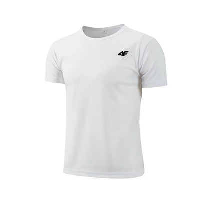 Men's Summer Exercise Trainning T-shirt High Quality Breathable Quick Dry Short Sleeved Top Marathon Gym Fitness Basketball Tees American Fitness CLub