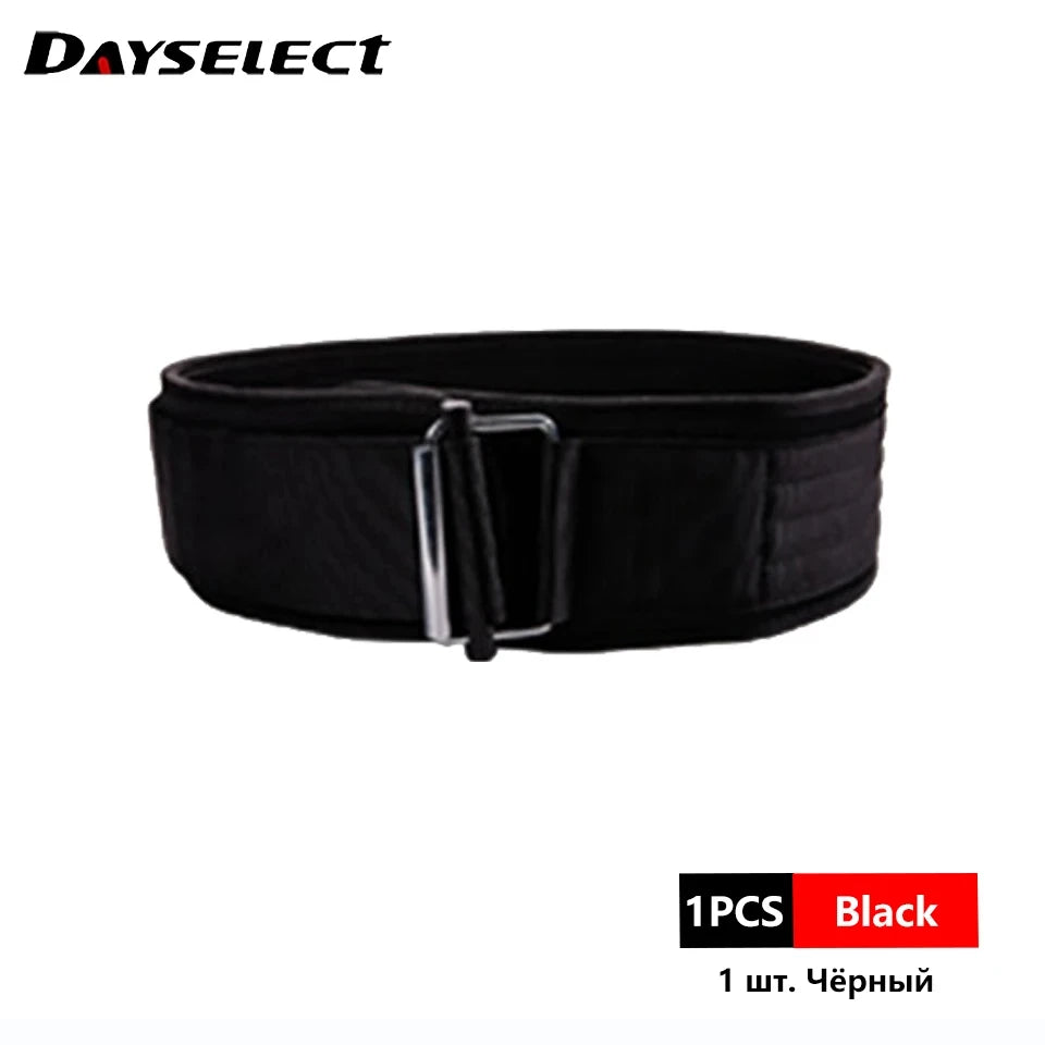 Self-locking Buckle Weightlifting Belt Fitness Adjustable Nylon Gym Workout Belts Deadlifting Squatting Lifting Back Support American Fitness CLub