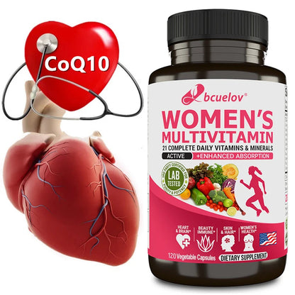 Women's Multivitamin Supplement - 21 Daily Vitamins and Minerals-Brain, Heart, Joints, Skin, Hair, Immunity, Enhanced Absorption American Fitness CLub
