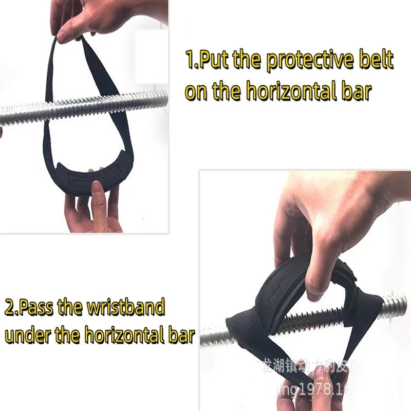 Gym Lifting Straps Barbell Deadlift Booster Belt Fitness Anti-slip Hand Wraps Wrist Straps Fitness Training Auxiliary Belt American Fitness CLub