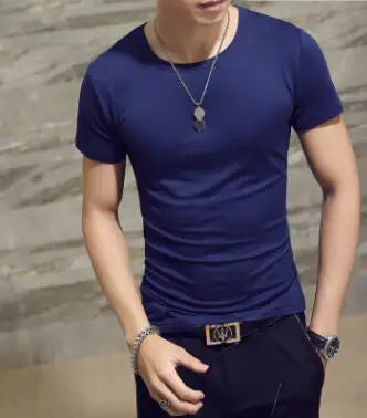 New Top Tees Man T Shirt Fitness T-shirts Mens V Neck Man T-shirt for Male Tshirts 4XL Plus Size Oversized T Shirt  Men Clothing American Fitness CLub