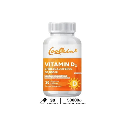 Vitamin D3 50000IU - Promotes Healthy Muscle Health, Strong Bones and Nervous System Health, Immune Support American Fitness CLub