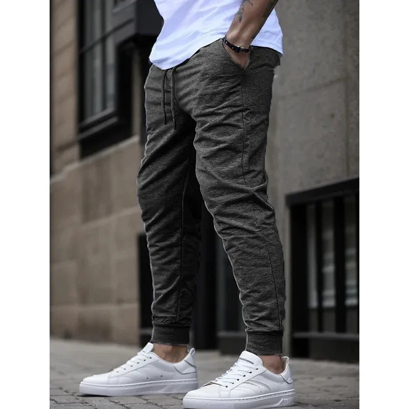 Summer Men's Joggers Ideal for Running Fitness Breathable Sweatpants for Workout Fashion Casual Trousers American Fitness CLub