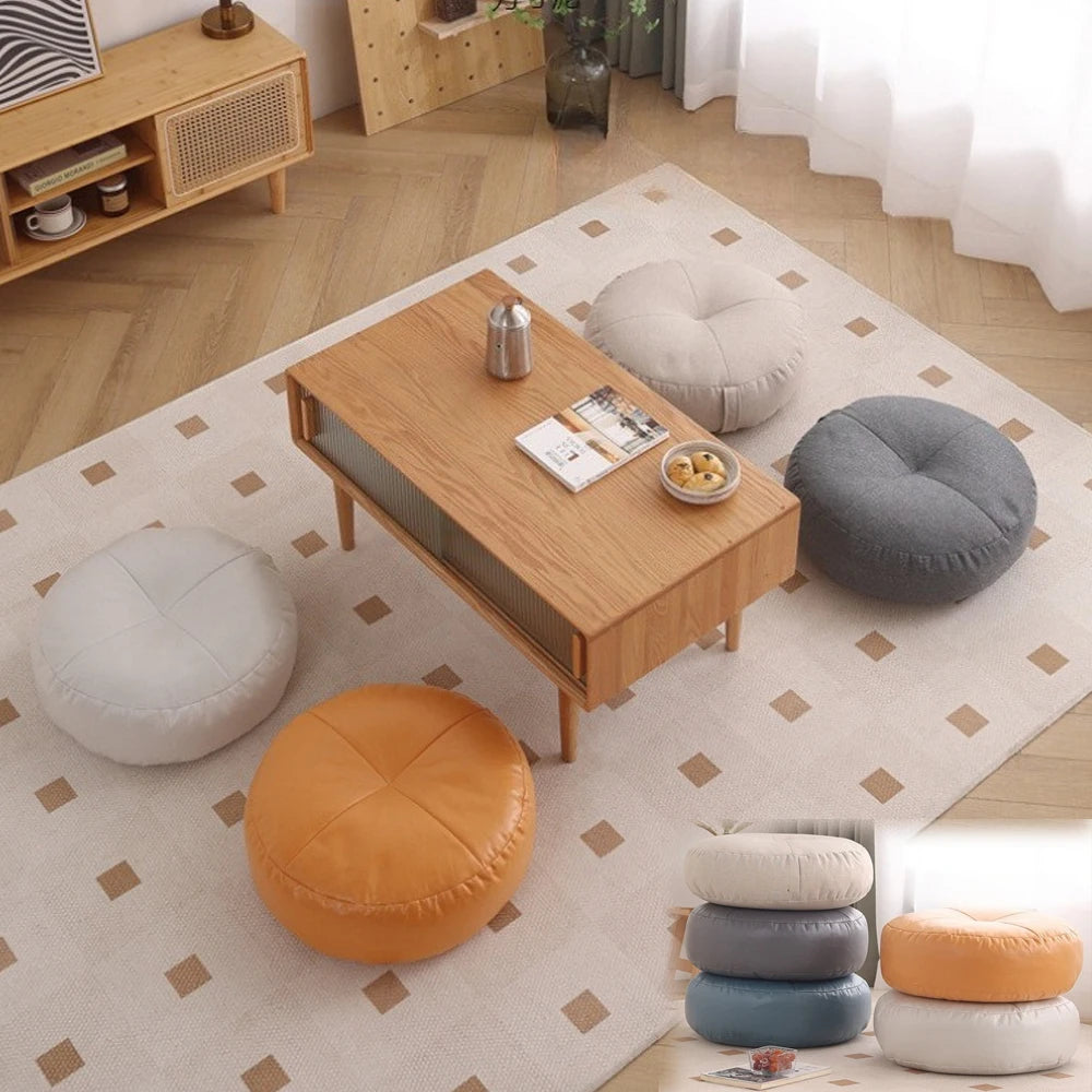 Floor Cushion Round Floor Seating Pillow Cushion Meditation Yoga Seat Kneeling Mat Thick Waterproof Cushions 방석 두꺼운 Cojín Silla American Fitness CLub