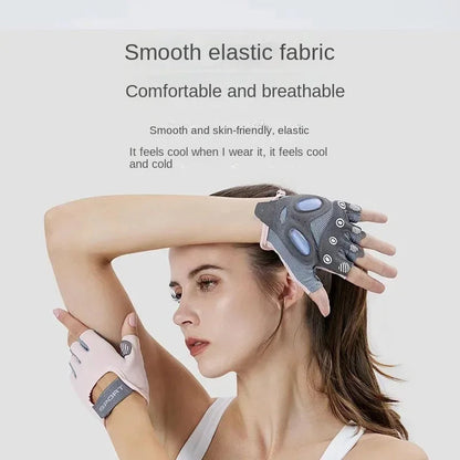 1 Pair Gym Body Building Training Fitness Gloves Sports Weight Lifting Exercise Slip-Resistant Gloves for Women Men Yoga Gloves American Fitness CLub