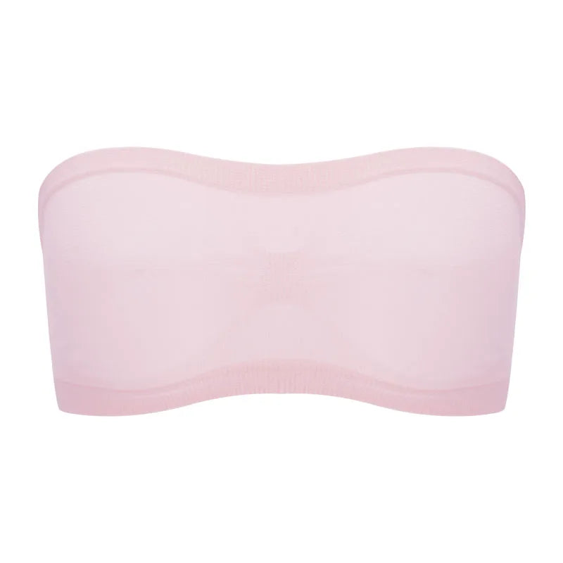 Breathable Mesh Tube Bra Strapless Crop Tops Women Sexy Bralette Shouderless Bandeau Female No Padded Underwear Seamless Tank American Fitness CLub