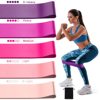 Resistance Bands for Working Out, Elastic Exercice Loop Bands,Yoga Starter Set of Stretch Bands for Booty Legs,Pilates Flexbands American Fitness CLub