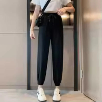 Joggers Sports Pants New Hip Hop Running Pants Drawstring Women Lady Girls Sweatpants Comfortable Oversized Female Streetwear Tr American Fitness CLub