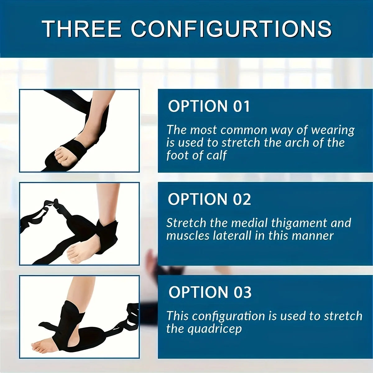 Multifunctional Foot and Calf Stretchers, Yoga Stretch Bands, Leg Stretchers, Foot Stretchers, Yoga Muscle Relaxation Bands American Fitness CLub