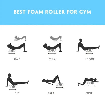Foam Massage Roller, Hollow Yoga Column Fitness Equipment for Muscle Massage, Physiotherapy and Sports Rehabilitation, Rolle American Fitness CLub