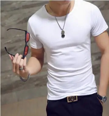 New Top Tees Man T Shirt Fitness T-shirts Mens V Neck Man T-shirt for Male Tshirts 4XL Plus Size Oversized T Shirt  Men Clothing American Fitness CLub