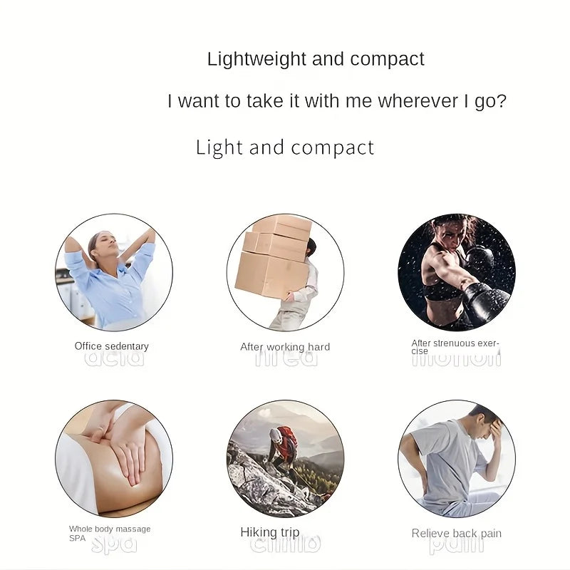 1 Massage Gun, Deep Muscle Handheld Massager for Body, Back and Neck Pain, Ultra-Compact and Elegant Design, High Torque Drive, 6 Modes and 6 Gears American Fitness CLub