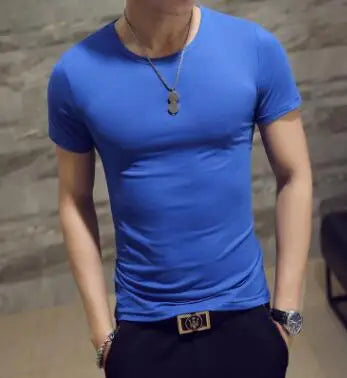 New Top Tees Man T Shirt Fitness T-shirts Mens V Neck Man T-shirt for Male Tshirts 4XL Plus Size Oversized T Shirt  Men Clothing American Fitness CLub