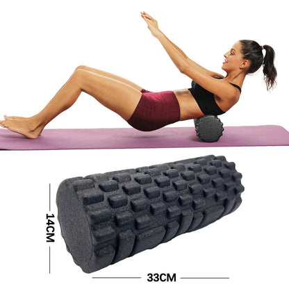 33cm Fitness Foam Roller Yoga Massage Roller EPP Pilates Foam Body Muscle Massage Roller Therapy Exercises Gym Home Exercise American Fitness CLub