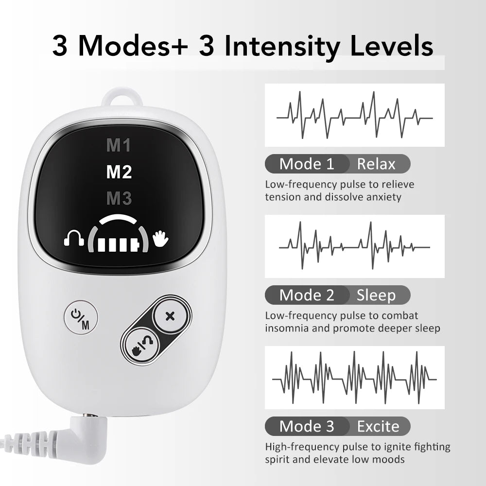 Handheld Sleep Aid Device Relieve Insomnia Instrument Help Sleep Anxiety CES Therapy Relaxatio Pressure Relief Sleep Device American Fitness CLub
