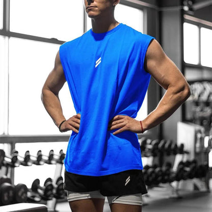 NEW Summer Fitness Sports Tank Top Men Breathable Loose Mesh Training Sleeveless T-shirt Quick Drying vest male Fitness Clothing American Fitness CLub