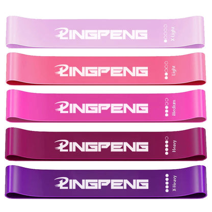 Resistance Loop Exercise Bands 5 Different Resistance Levels Elastic Band Suitable for arm Leg Stretching and Strength Training American Fitness CLub