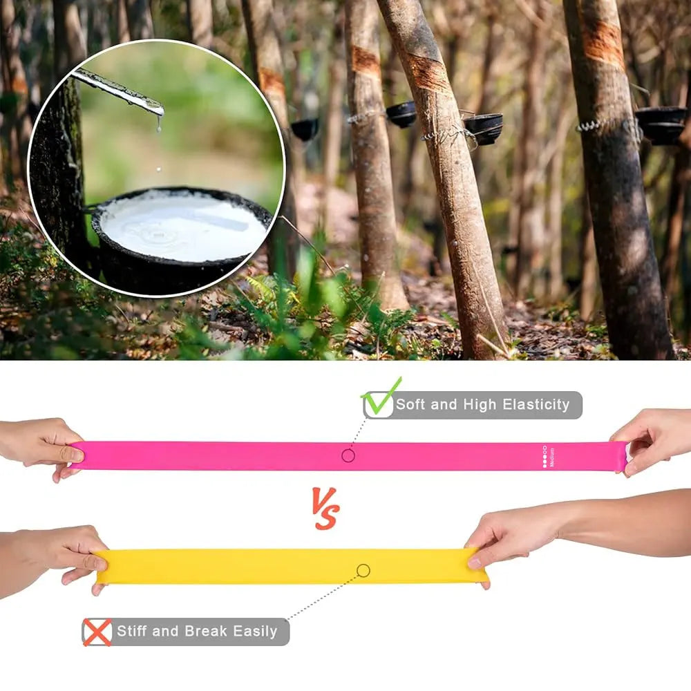 Resistance Bands for Working Out, Elastic Exercice Loop Bands,Yoga Starter Set of Stretch Bands for Booty Legs,Pilates Flexbands American Fitness CLub